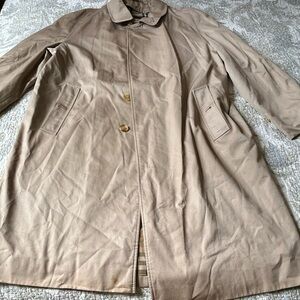 Burberry Tan Trench Coat oversized